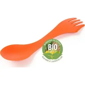 Spork O BIO by light my fire — reusable spork, compostable bio-based material, rusty orange