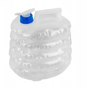 Folding plastic water container 5 L, No name WMC-JB-FWB9901, portable collapsible reservoir