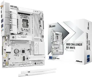 Mātesplate ASROCK B860 Challenger WiFi (Intel 1851) — balta