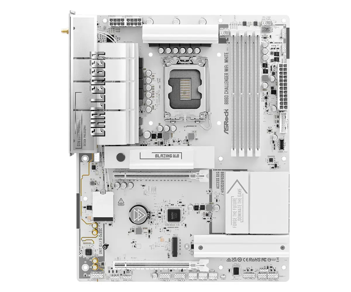 Материнская плата ASRock B860 Challenger WiFi White | LGA 1851 ATX Photo 3