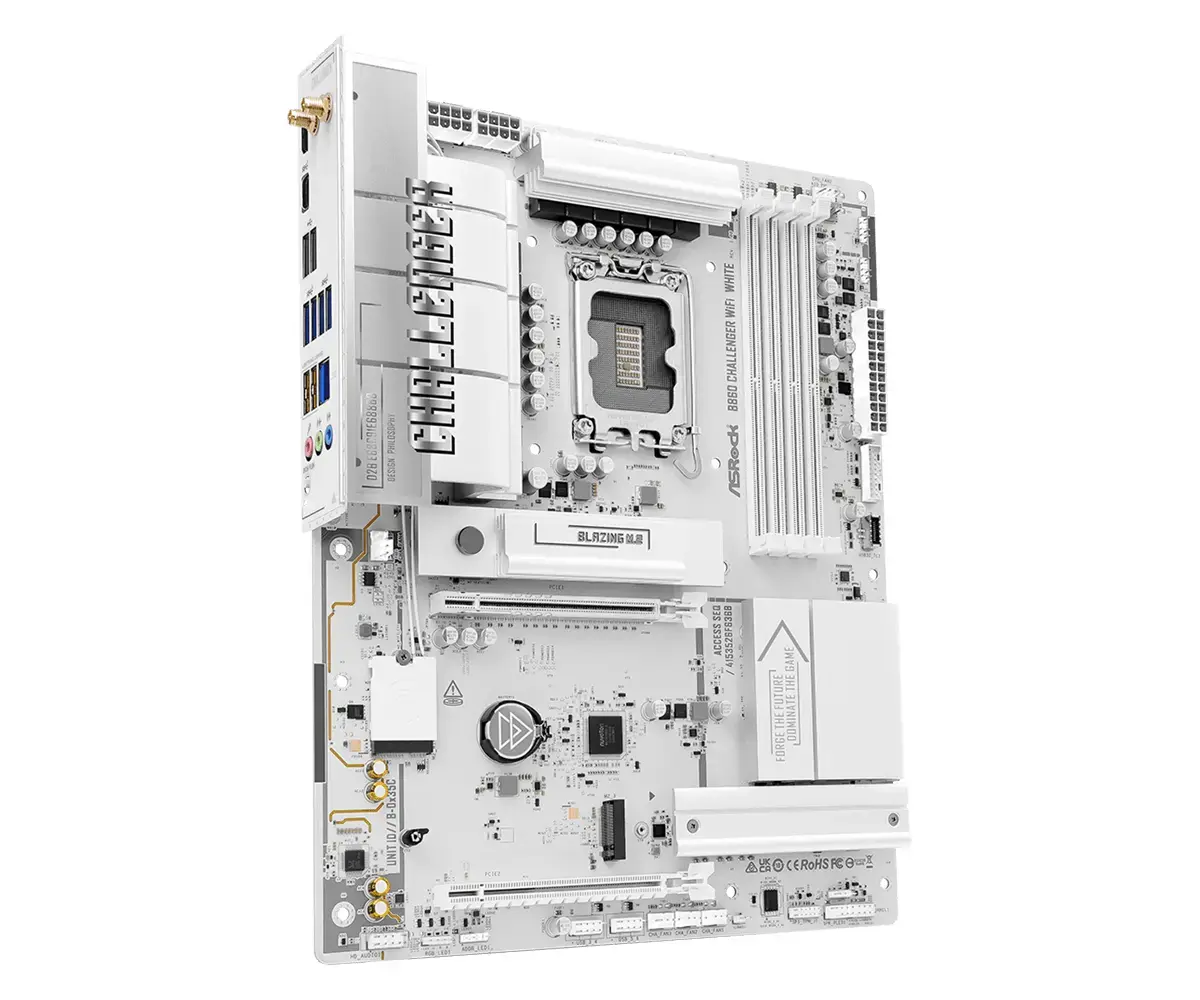 Материнская плата ASRock B860 Challenger WiFi White | LGA 1851 ATX Photo 4