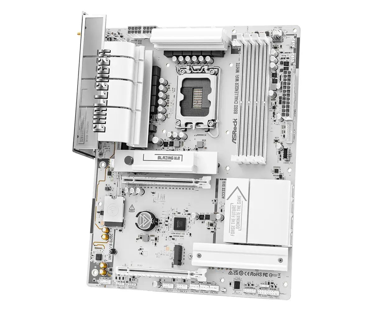Материнская плата ASRock B860 Challenger WiFi White | LGA 1851 ATX Photo 5