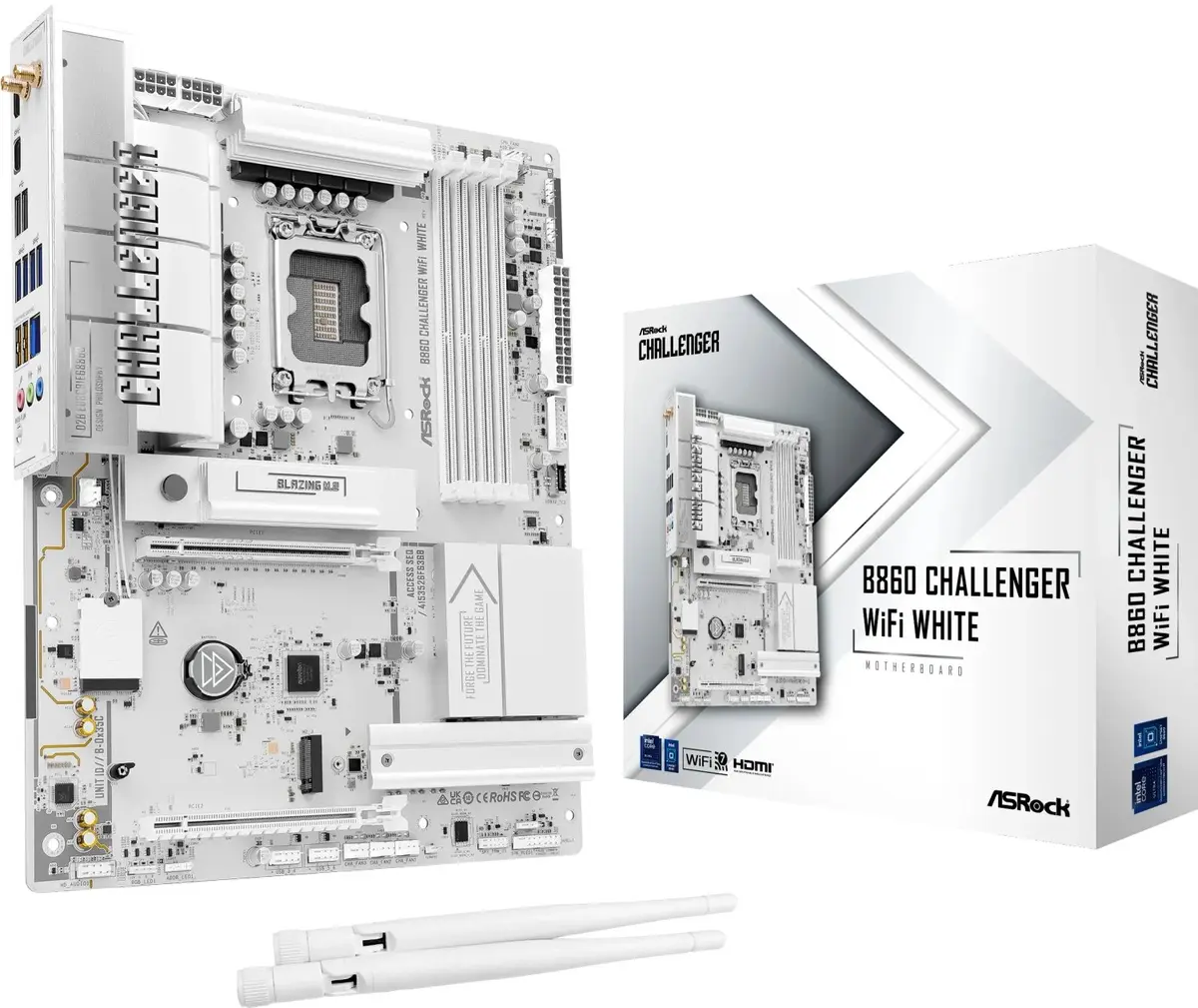 Pamatplāte ASROCK B860 Challenger WiFi White