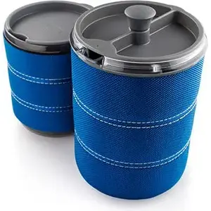 GSI Outdoors Personal Java Press Blue – portable single‑cup coffee press, insulated travel mug