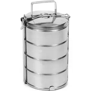 Cookware mess tin ORION Menażka 4L silver — 4 L capacity, metal camping mess kit