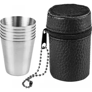 Tourist Glasses NEO Tools set, 6 pcs (single pack) – compact camping drinking glasses