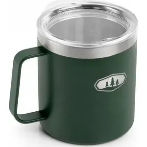 Camp cup GSI Outdoors Glacier Stainless 444 ml with mountain view print, stainless steel