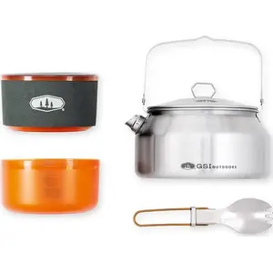 Camping kettle gsi outdoors GLACIER KETALIST stainless — portable stainless-steel camping kettle