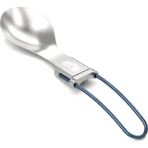 Spoon gsi outdoors Glacier Folding Spoon — compact foldable camping spoon, blue