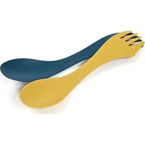 Utensil set Light My Fire Spork M BIO 2-pack — reusable spork with fork, spoon and knife edge, biodegradable material