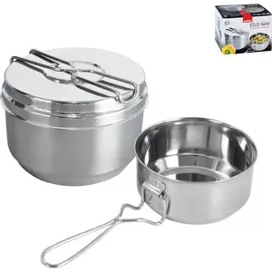 Camping Mess Kit ORION 3-piece metal cookware set ORION model 111307