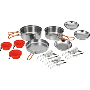 Camping Cookware Set KingCamp Adventurer II Pro — portable multi-piece outdoor cooking set