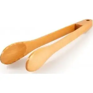 Kitchen Tongs gsi outdoors bamboo Rakau — wooden cooking tongs, heat-resistant handle