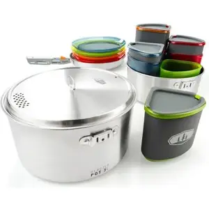 Cookware set gsi outdoors Stainless Camper 68181 — stainless steel camping pots and pans set