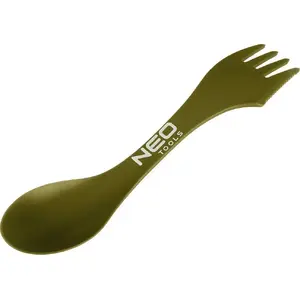 Camping Cutlery Set NEO tools 3-in-1 ABS utensil — spoon, fork, knife (model 63-168)
