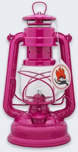 Feuerhand Baby Special 276 degviela darbināms nometņu laterna — magenta, cinkots tērauds, 0.34 L tvertne
