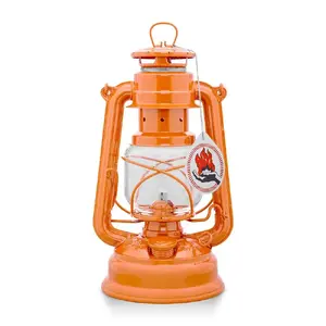 Degvielas lampa telšu izmantošanai Feuerhand Baby Special 276 — oranža, cinkota tērauda korpuss, 0,34 l tvertne, 20 h darba laiks