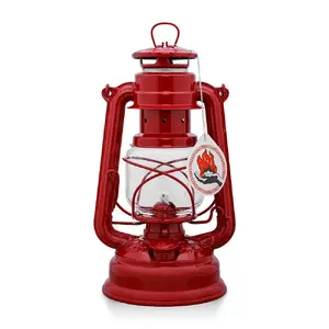 Degvielas laterna Feuerhand Baby Special 276 — cinkots tērauds, tvertne 0,34 l, 20 h degošs, sarkana
