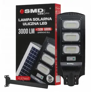 Outdoor Solar LED Street Light UN 150W 12.6Ah 6000K 3000lm with Bracket