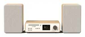 Микросистема для дома Pure 252807 — 50 Вт RMS, 2-полосные динамики, 16,5 см низкочастотный, DAB/DAB+/FM, Spotify, TFT, дуб/белый