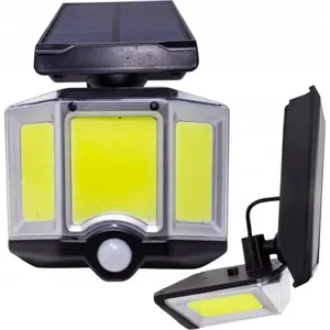 Solar LED Lamp Forsage F-RK-SWB5080-PIR — COB66, 6500K, 3.7V 2400mAh, IP65