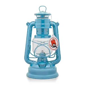 Degvielas lukturis Feuerhand Baby Special 276 — zils, cinkots tērauds, tvertne 0,34 L, 20 h degšanas laiks