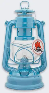 Degvielas lukturis Feuerhand Baby Special 276 — zils, cinkots tērauds, tvertne 0,34 L, 20 h degšanas laiks