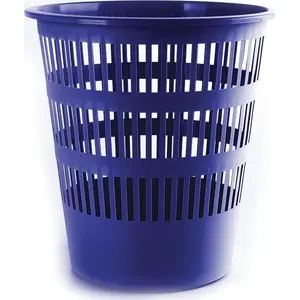 Trash bin Donau D306-10, blue, compact office waste container