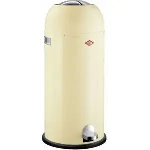 Atkritumu tvertne Wesco Kickmaster Maxi 40 l, bēša, pedāļa vadāma tērauda