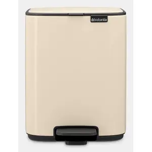 Atkritumu tvertne Comfort Brabantia Bo 7 L taisnstūra tērauds, bēša, 7 L, 242×245×310 mm