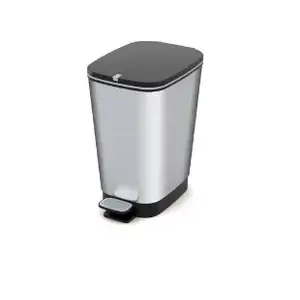 Trash container Curver KIS 8071800 1783 rectangular black stainless steel 265×405×450 mm