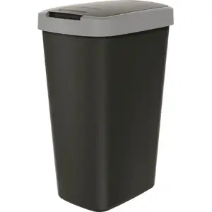 Trash bin Prosperplast COMPACTA Q 45 l Smoothie Gray, durable plastic waste container