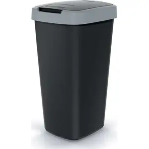 Trash bin Prosperplast CEN-81039 black — small household waste bin