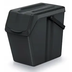 Trash bin Prosperplast Sortibox 25 L — black recycling container