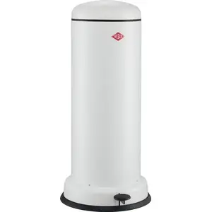Atkritumu tvertne Wesco Big BaseBoy 30 l balta matēta — ar pedāli