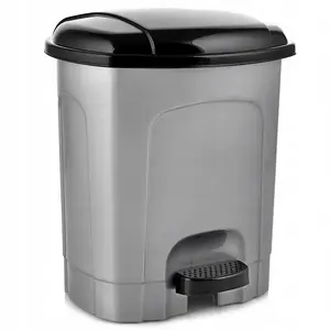 Trash Bin Amer Box ORION 50 l — Plastic pedal-operated gray, large capacity
