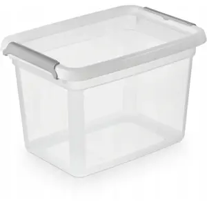 Trash container Moxom BaseStore MOXOM OR-2222 — 140×190×125 mm, 2 L, transparent