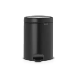 Pedal Bin No name newIcon Round Black, diameter 20.6 cm, depth 26.6 cm