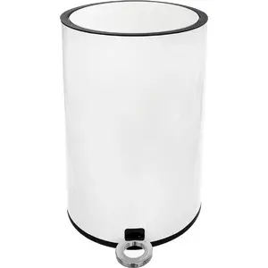 Trash bin ORION model Ori_731317 6 L pedal, white