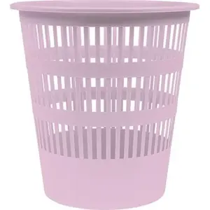 Trash bin Donau D307-23 — pink, compact desk waste bin