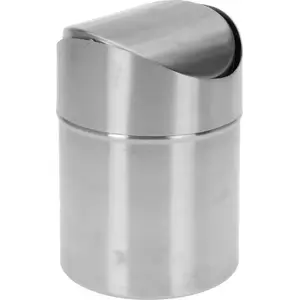 Tilt Bin Excellent Houseware stainless steel model 731233, pedal-less swing lid, 7–12 L capacity