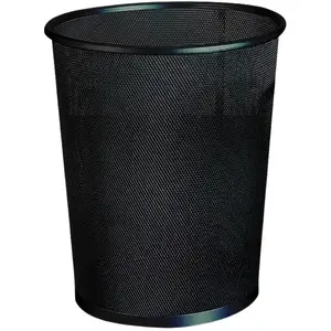 Waste container Q-Connect KF00873 — round, black, 280 mm height