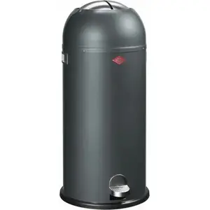Atkritumu tvertne Wesco Kickmaster Maxi 40 l, uz pedāļa, grafīta
