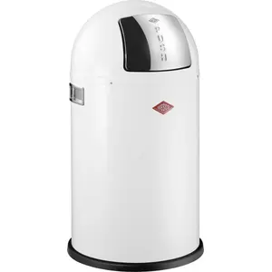 Atkritumu tvertne Wesco Pushboy 50 l balta, 50 l, atvēršana ar spiedienu, modelis 8011544