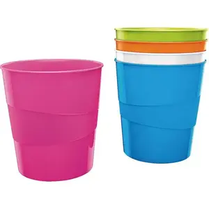 Trash bin LEITZ model 52781062 purple – desk/office waste container