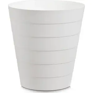 Trash bin ZELLER model 18107 white — household waste container