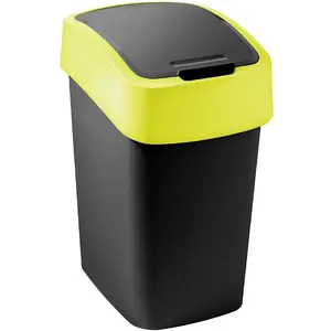 Trash bin Keter Flip Bin 9L — 9-litre for indoor use, black/yellow