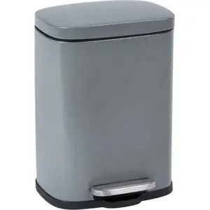 Pedal Trash Bin, grey, No name twm_453611 (compact household pedal bin)