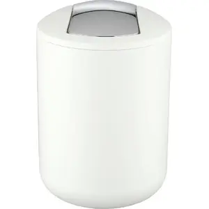 Trash bin Wenko tilt 2 L white — model 5734, 2-litre tilt-down waste bin