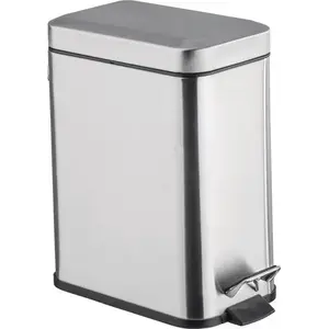 Pedal Steel Trash Bin No name twm_518419 — pedal-operated steel waste bin